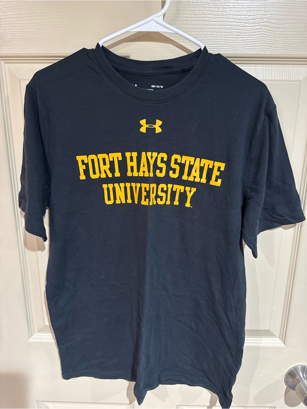 Under Armour Black Short-Sleeve Fort Hays State University Tee